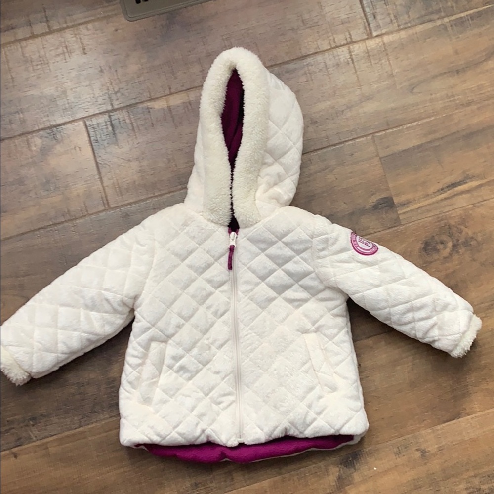 Soft US Polo white and purple lined jacket